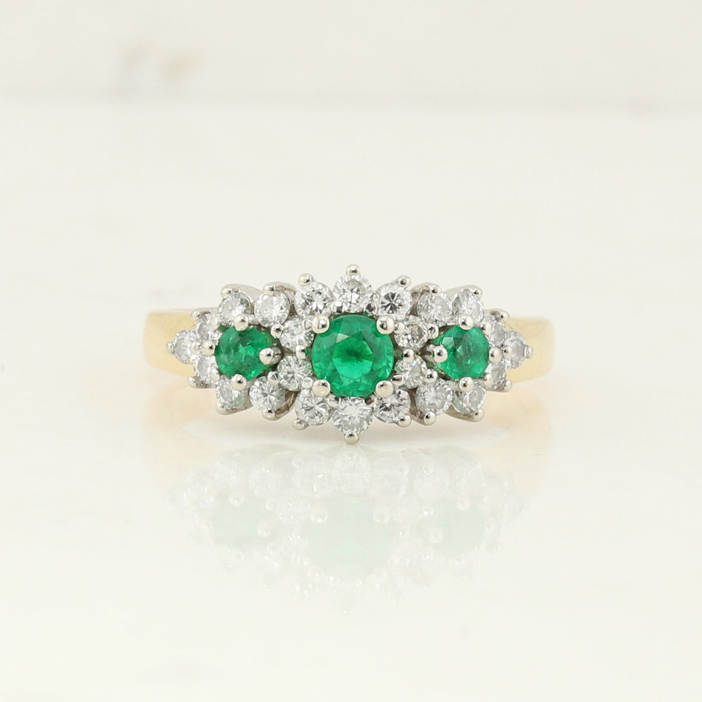 Emerald and Diamond Ring
