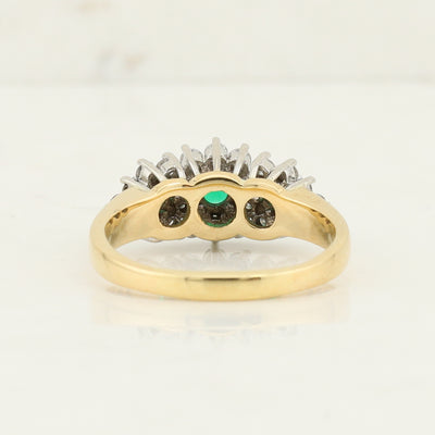 Emerald and Diamond Ring