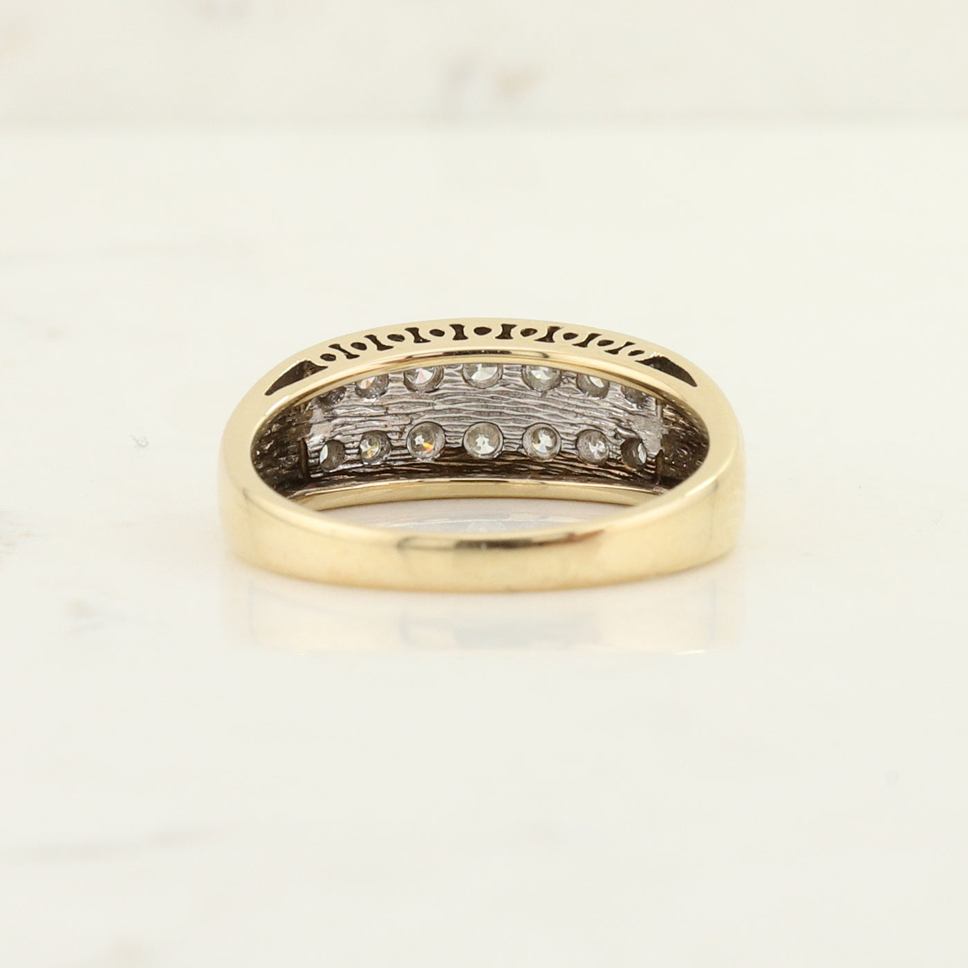 2 Row Diamond Ring