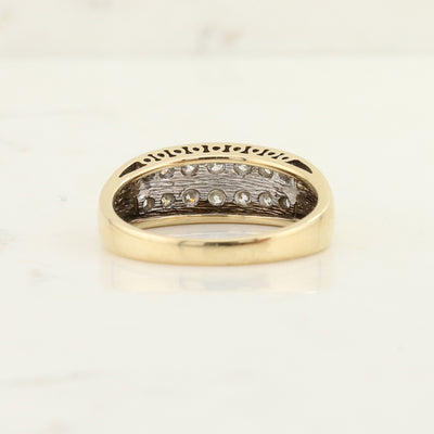 2 Row Diamond Ring