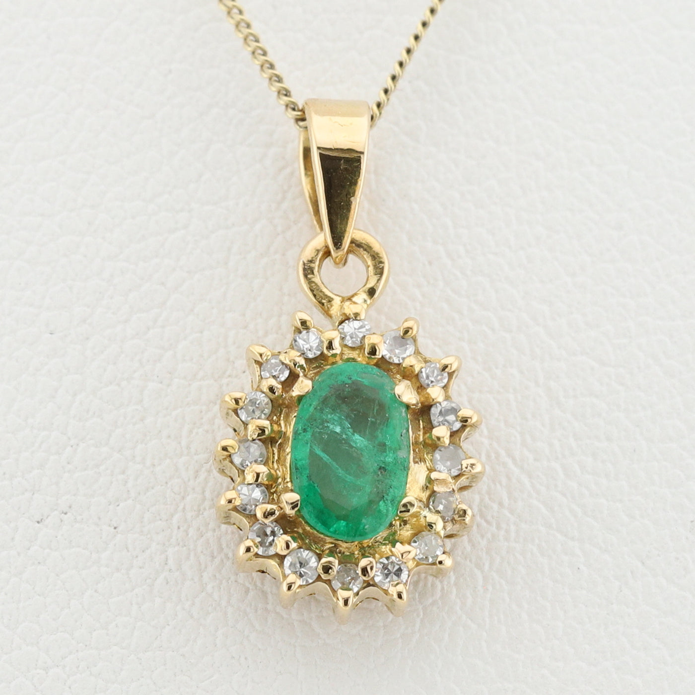 Emerald and Diamond Pendant