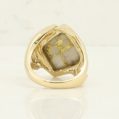 Yellow Gold Quartz Ring