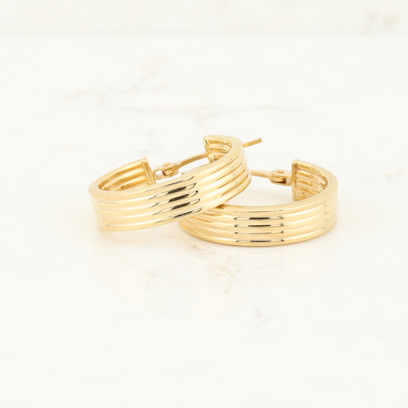 Yellow Gold Hoop Earrings