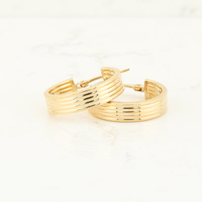 Yellow Gold Hoop Earrings