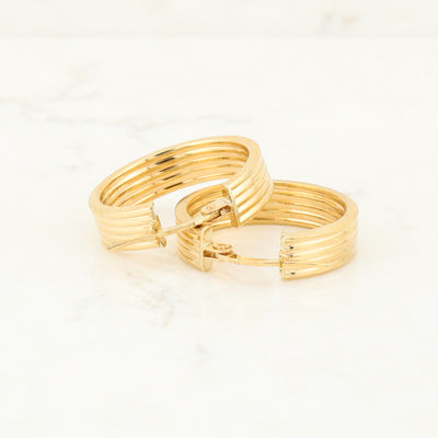 Yellow Gold Hoop Earrings