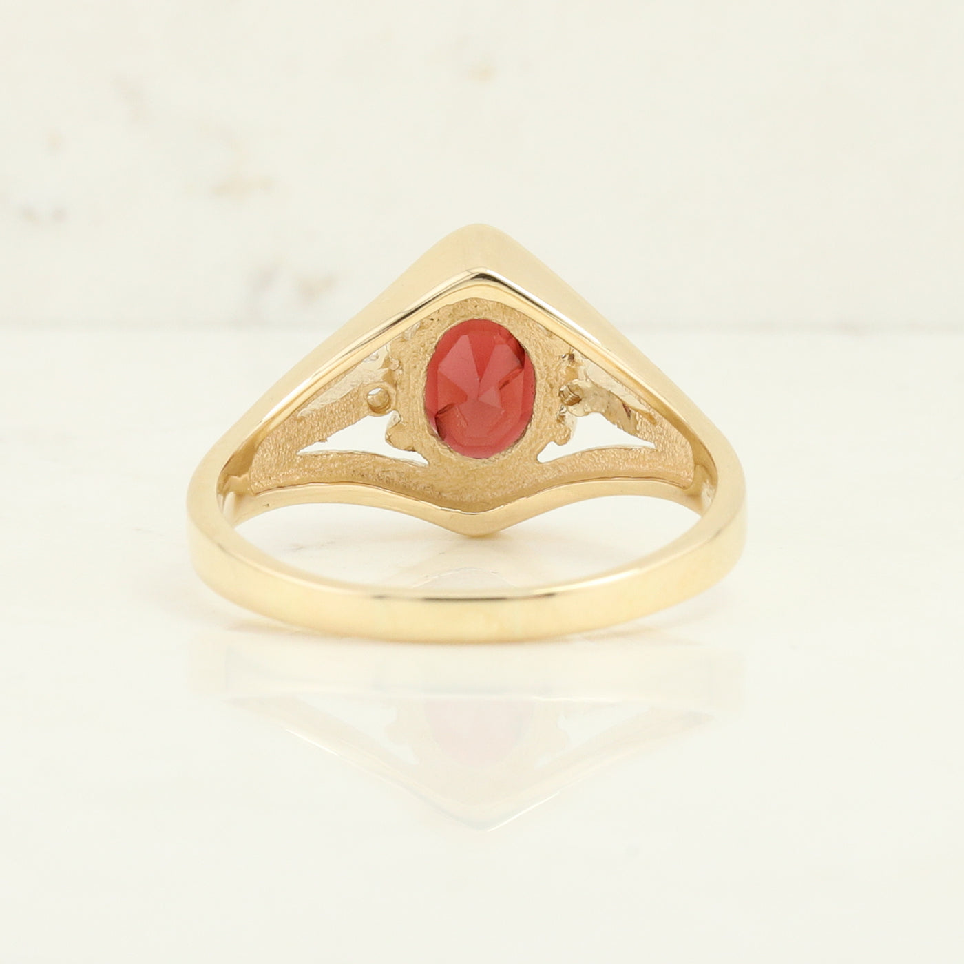 Oval Garnet Ring