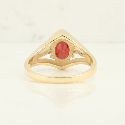Oval Garnet Ring