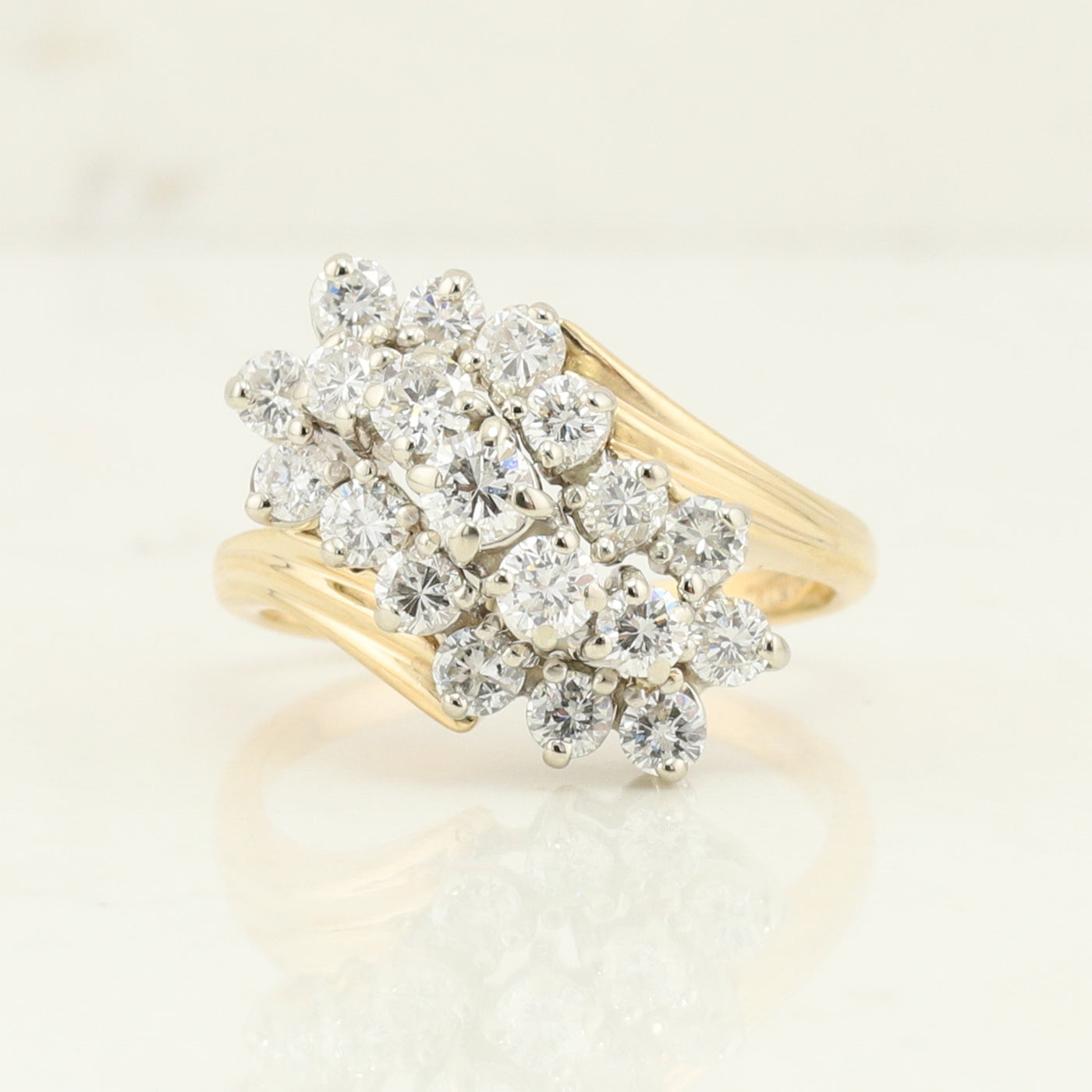 Diamond Cluster Ring