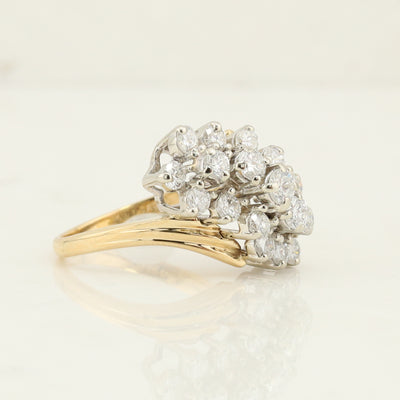 Diamond Cluster Ring