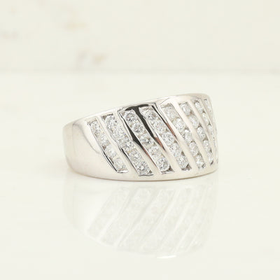 Diamond Column Ring