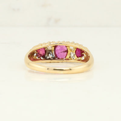 Yellow Gold Ruby and Diamond Ring