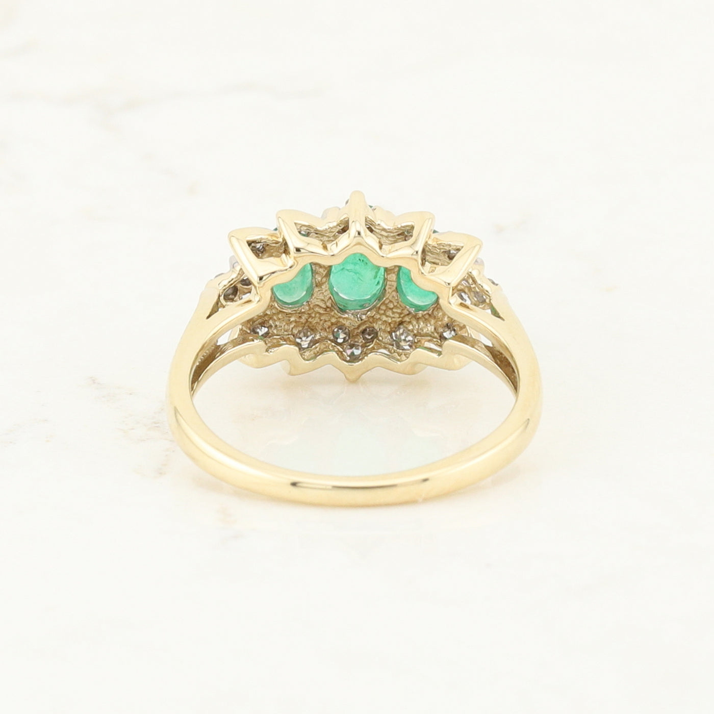 Emerald and Diamond Ring