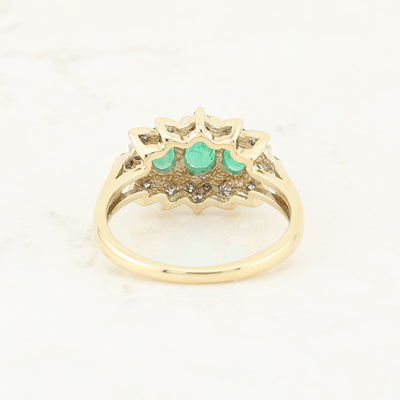 Emerald and Diamond Ring