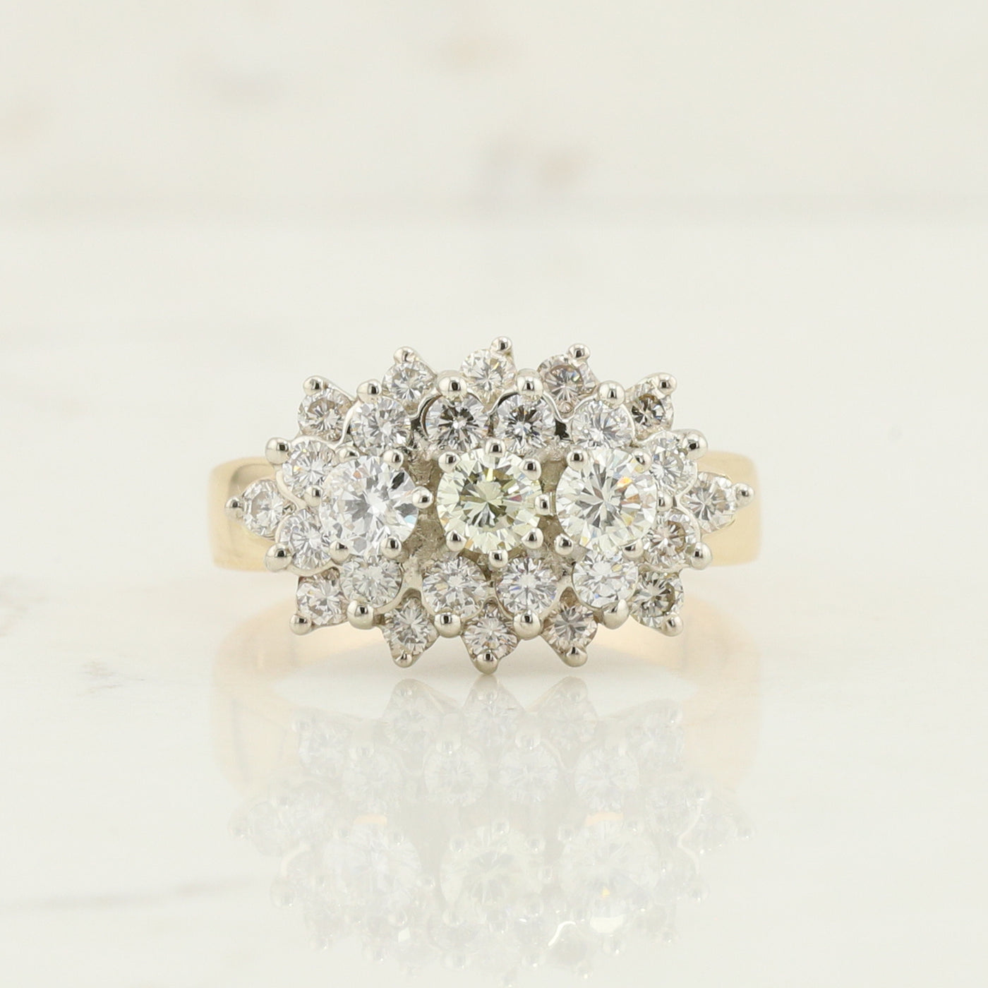 Diamond Cluster Ring