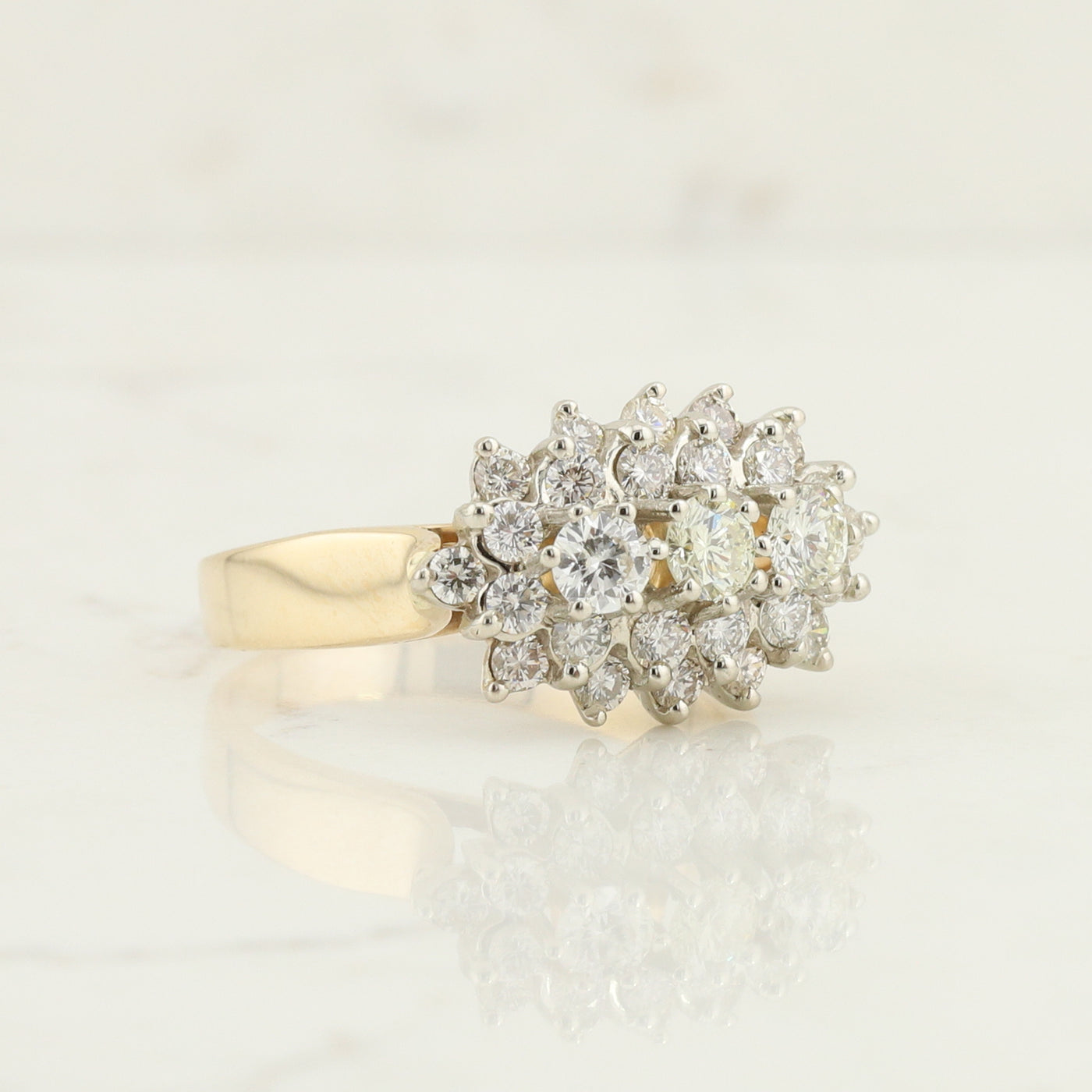 Diamond Cluster Ring