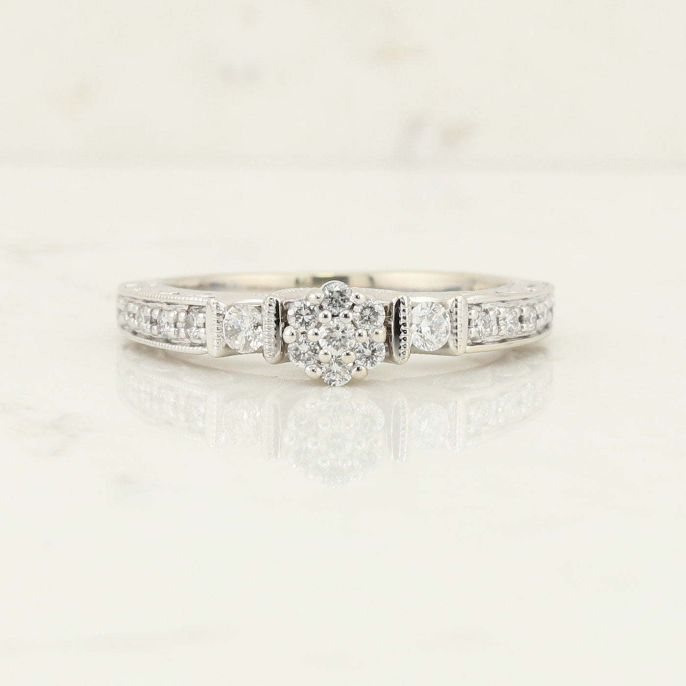 White Gold Engagement Ring