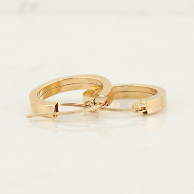 Yellow Gold Hoop