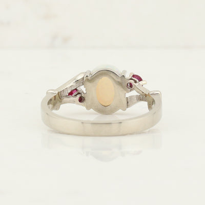 Opal and Ruby Ring