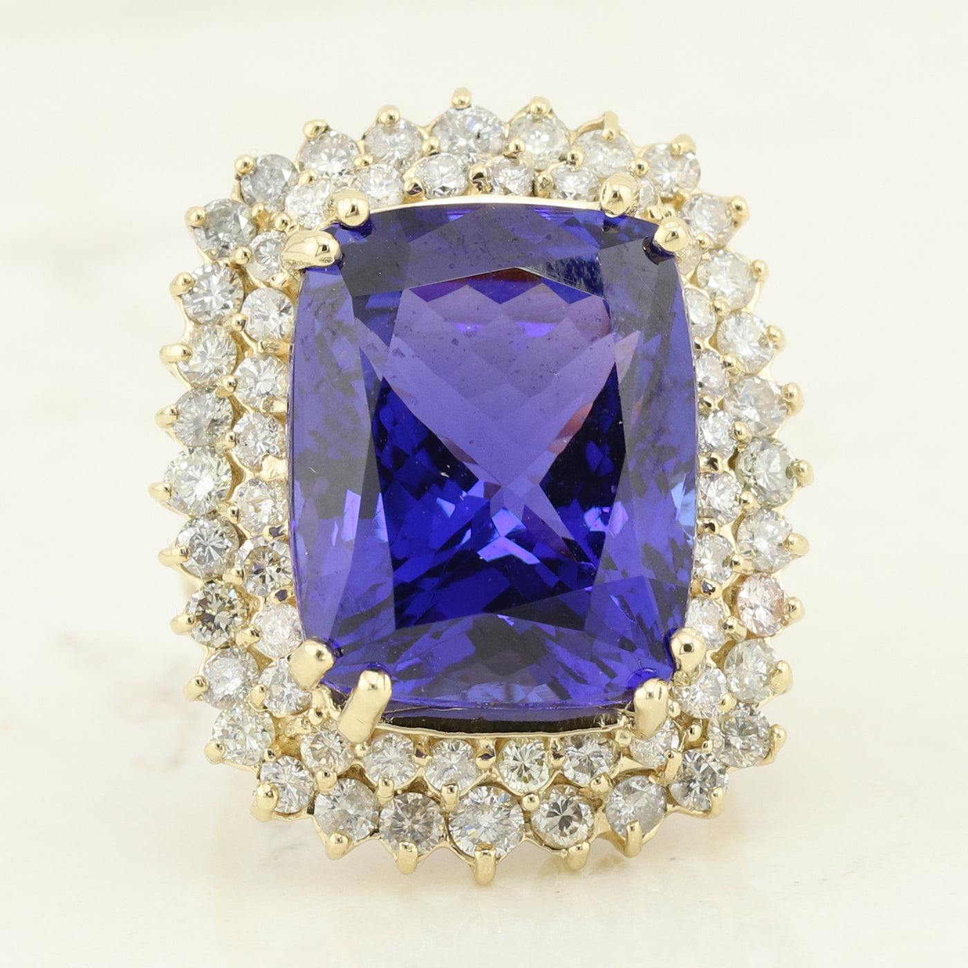Tanzanite and Diamond Ring