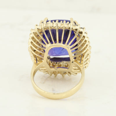 Tanzanite and Diamond Ring