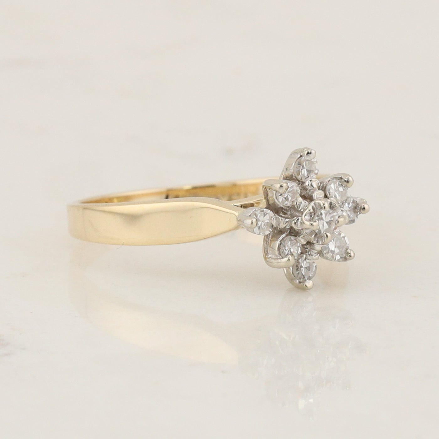 Diamond Cluster Ring