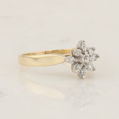 Diamond Cluster Ring