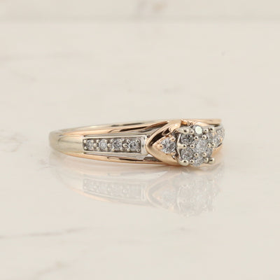 2 Tone Diamond Ring