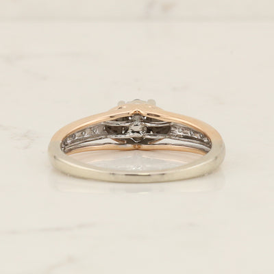 2 Tone Diamond Ring