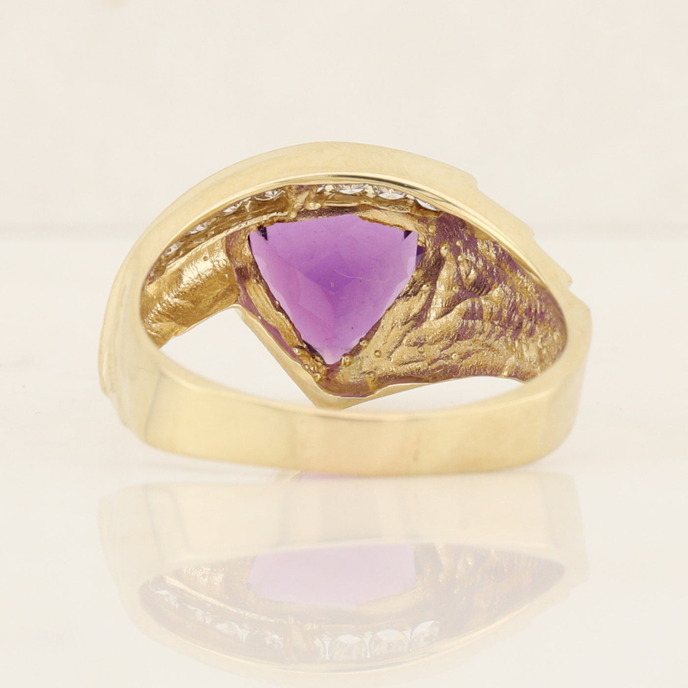 Amethyst and Diamond Ring