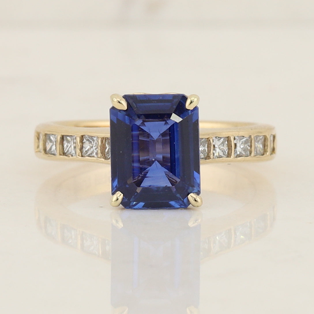Sapphire and Diamond Ring