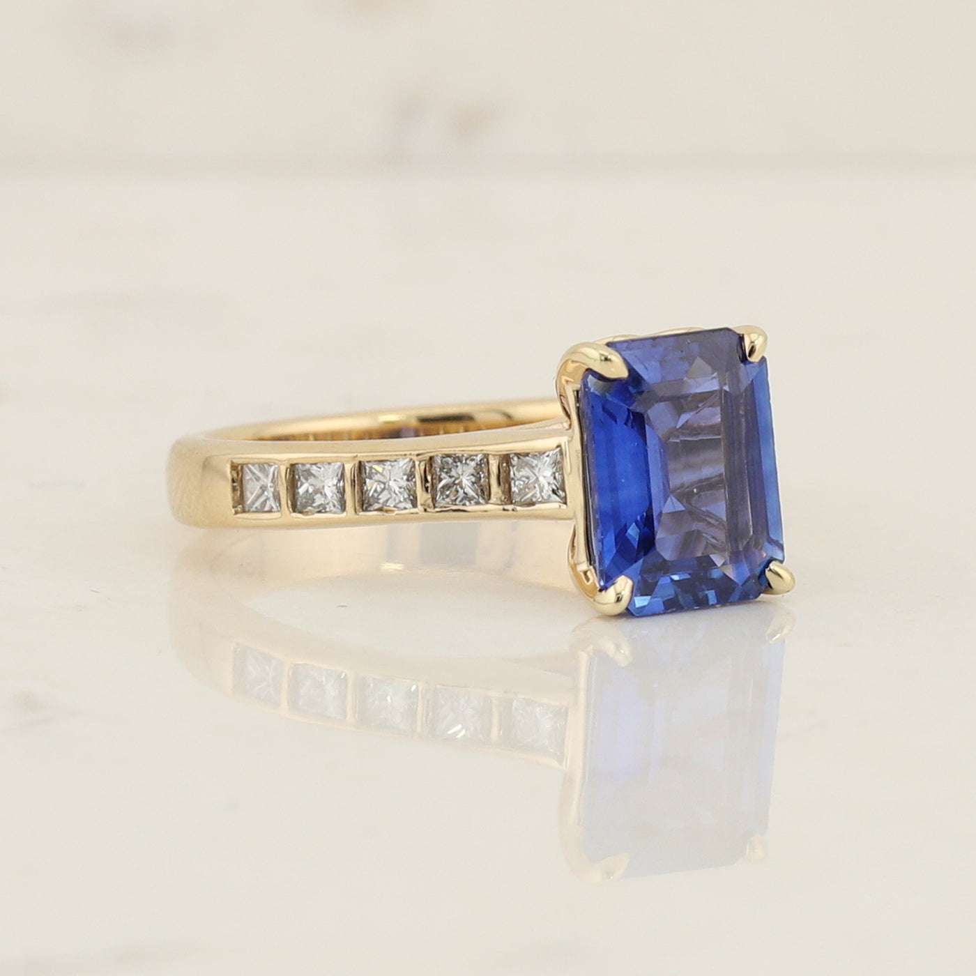 Sapphire and Diamond Ring