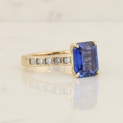 Sapphire and Diamond Ring