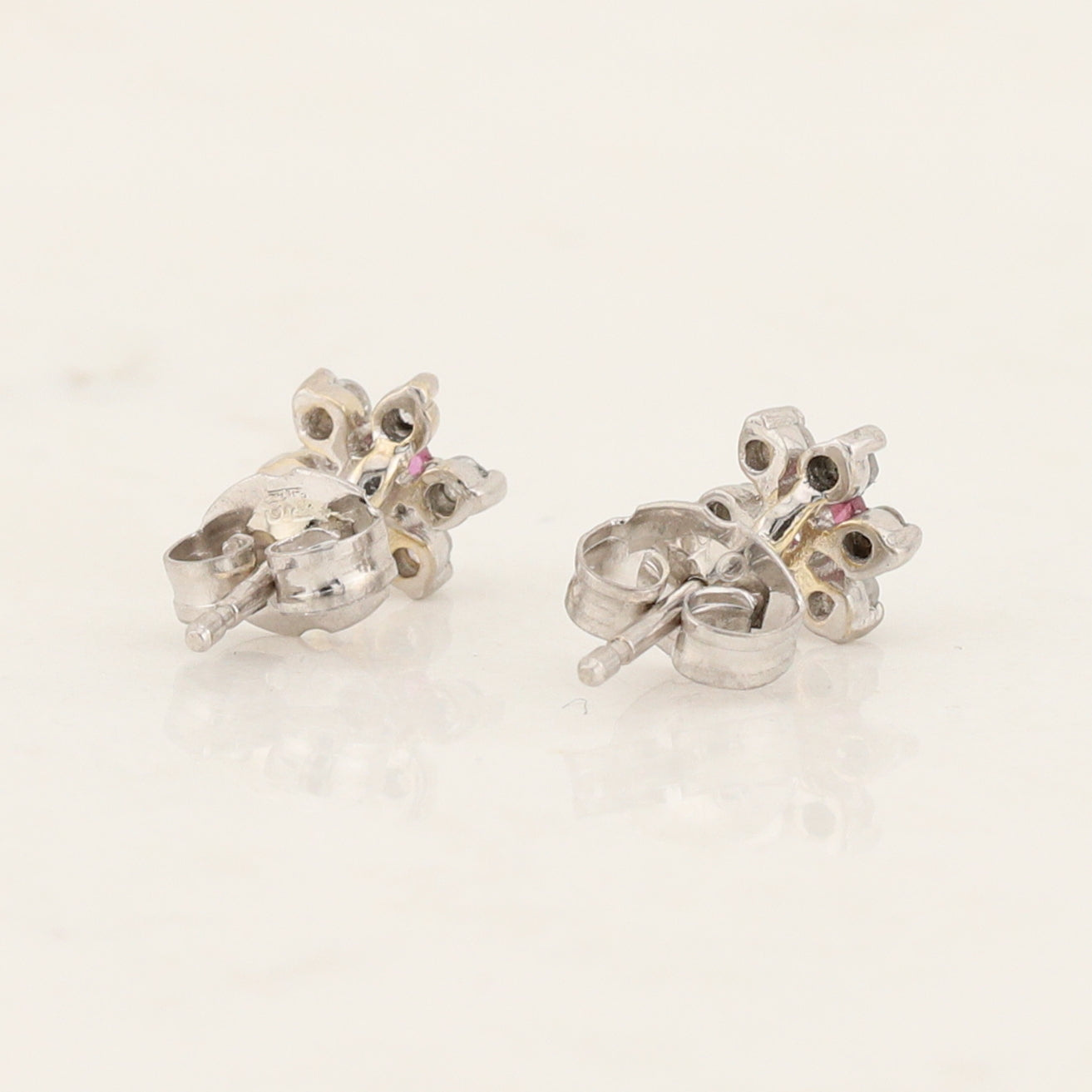 Ruby and Diamond Earrings