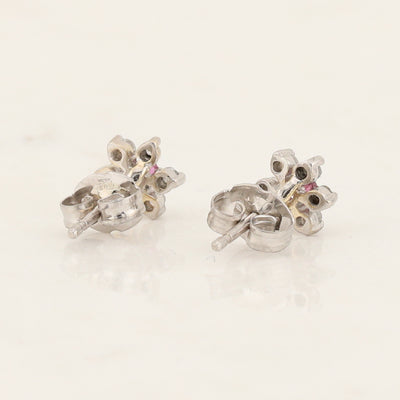 Ruby and Diamond Earrings