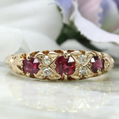 Ruby & Diamond Vintage Ring