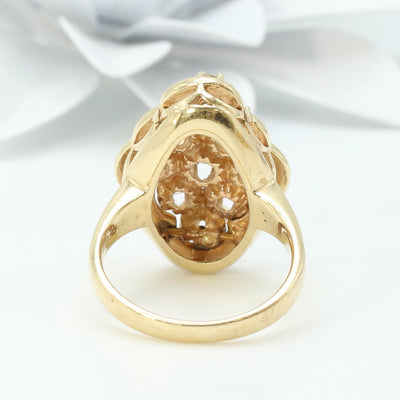 French Enameled Diamond Ring
