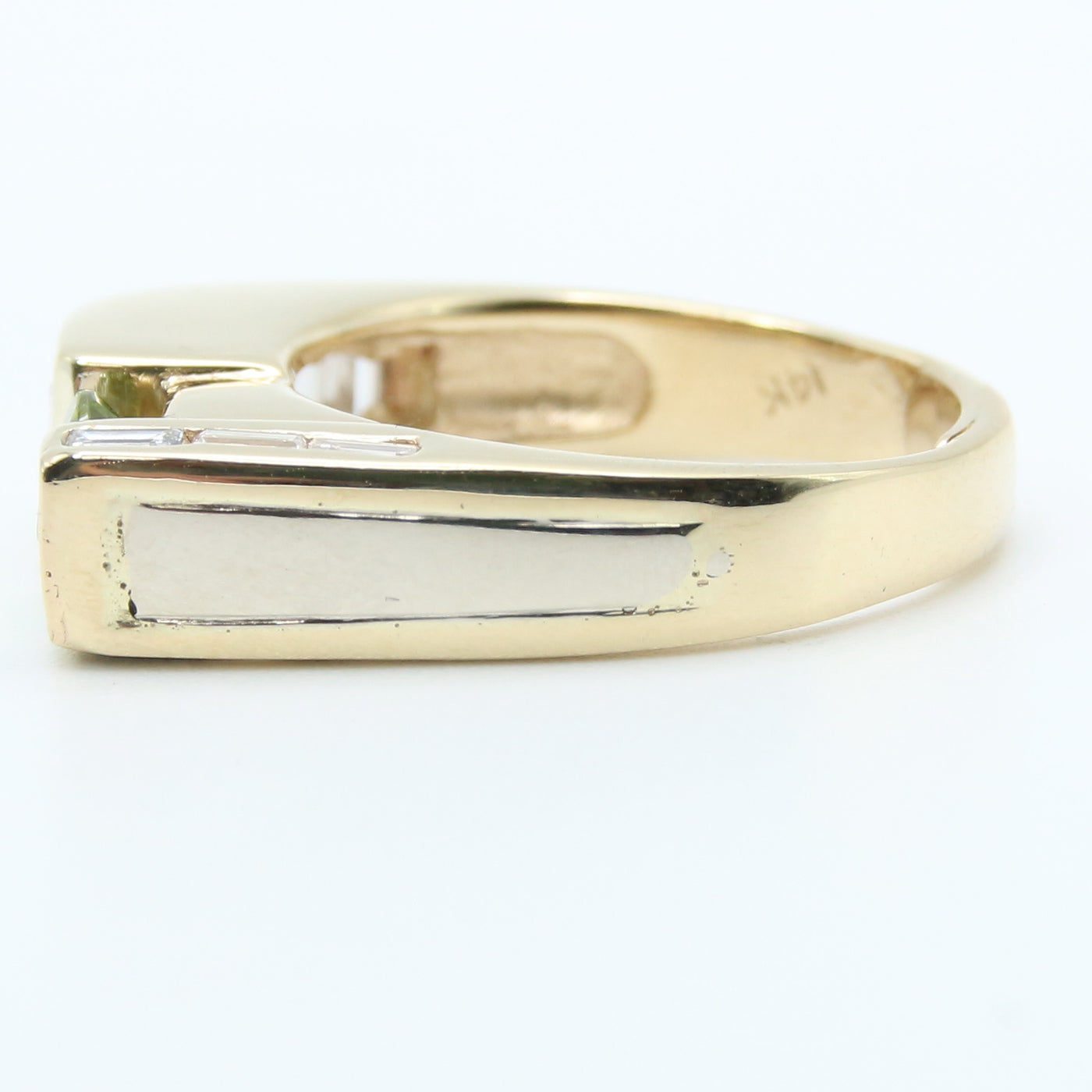 Peridot & Diamond Ring