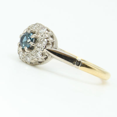 Sapphire Cluster Ring