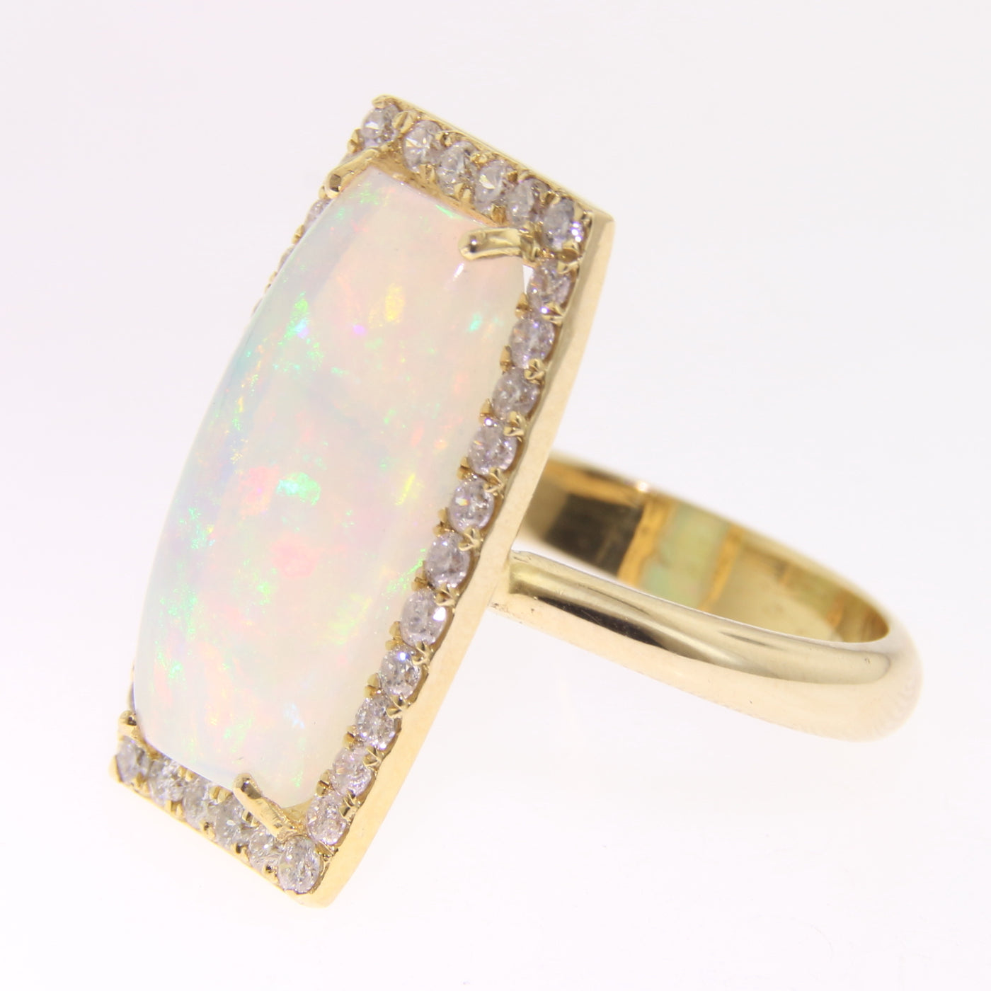 Opal and Diamond Ring
