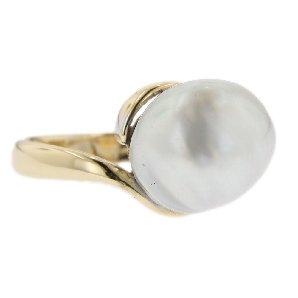 Baroque Pearl Yellow Gold Ring