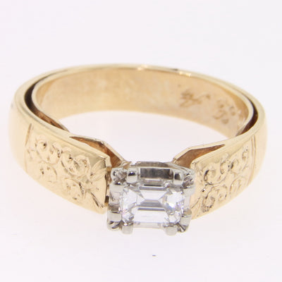 Emerald Cut Diamond Ring