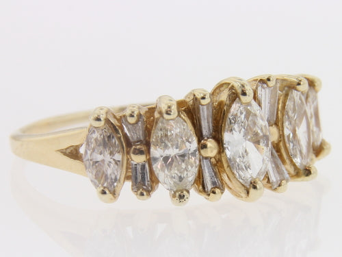 Marquise and Baguette Ring
